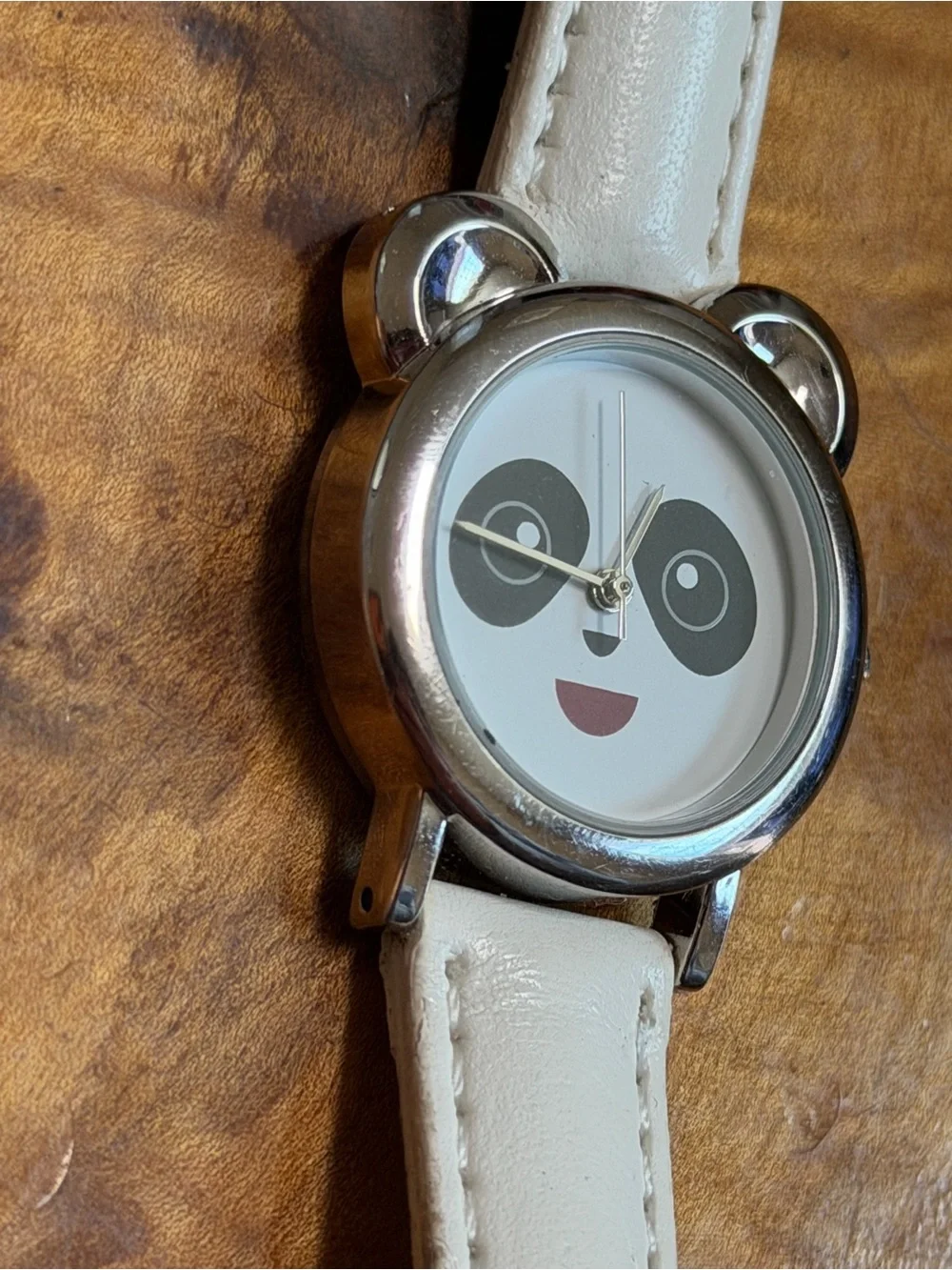 White Panda Face Women's Watch - Cute Character Timepiece